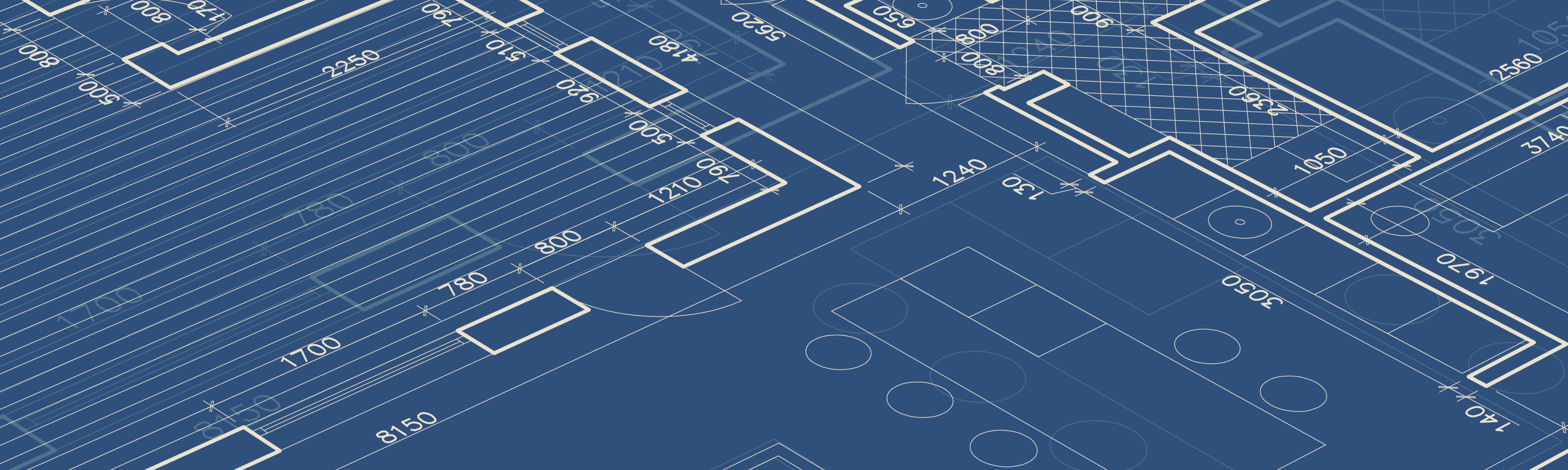 Blueprint of a floor plan.